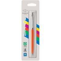 Parker Clip-on Retractable Ballpoint Pen Orange Barrel Blue Ink