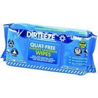 Dirteeze Quat-Free Surfaces Sanitising Wet Wipes Pack of 200