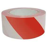Niceday Warning Tape Red, White 50 mm (W) x 66 m (L) Biaxially-Oriented Polypropylene