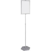 Bi-Office Freestanding Display Stand Snap A3 35 x 1900mm Silver