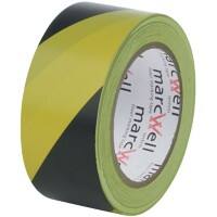Pacplan Hazard Warning Tape HWT50YB 50 mm x 33 m Yellow, Black 18 Rolls