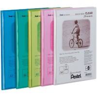 Pentel Display Book Recycology A4 Assorted Polypropylene 24 x 3 x 32 cm Pack of 5