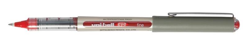 uni-ball Eye UB-157 Non-retractable Rollerball Pen Red 0.5 mm Medium Rollerball Non Refillable Pack of 12
