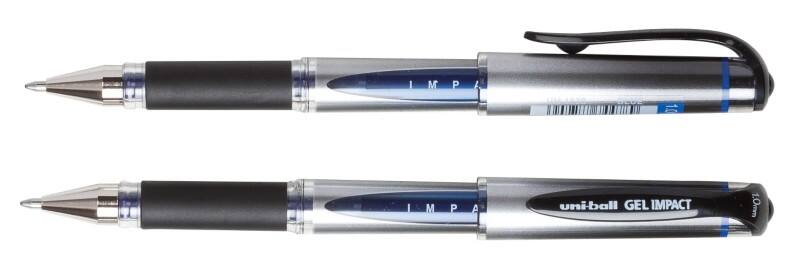 uni-ball UM-153S Non-retractable Rollerball Pen Blue 0.6 mm Broad Rollerball Refillable Pack of 12