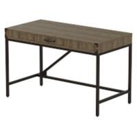 dynamic Chester Boutique Home Office Desk Rectangular Oak 4 Metal legs 1 Drawer 1,200 (W) x 600 (D) x 750 (H) mm MDF (Medium-Density Fibreboard), Metal