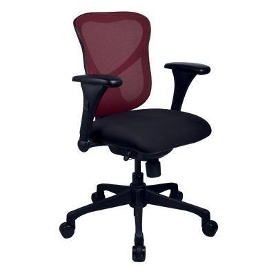 Realspace Ergonomic Office Chair SL-D1-IL012 Mesh, Fabric Red