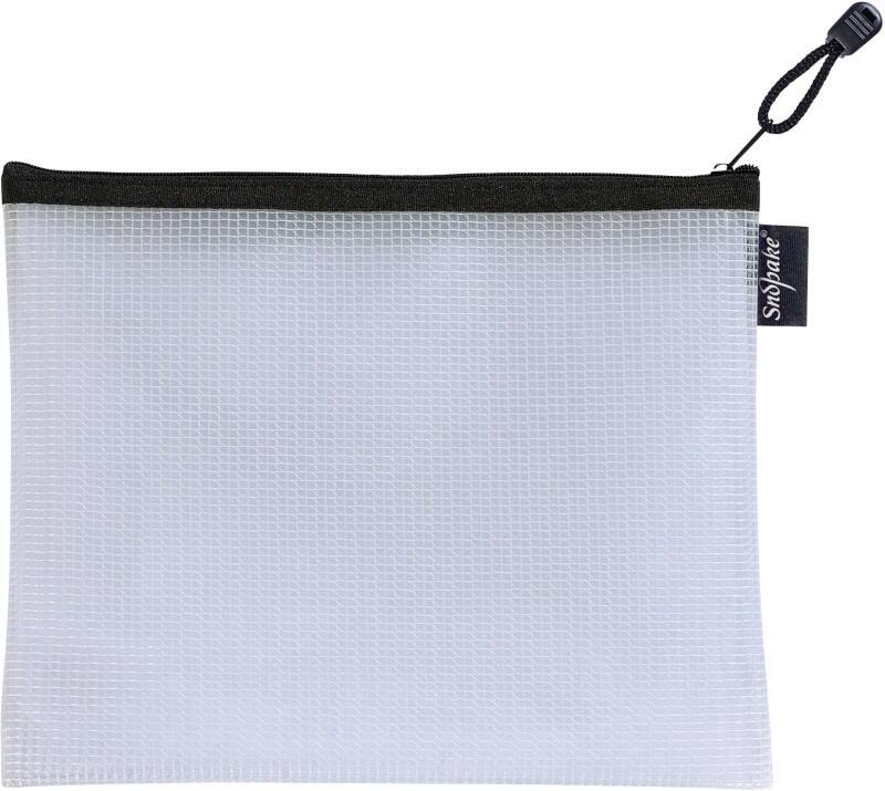 Snopake Zip Lock Bags Eva Mesh EVA (Ethylene-Vinyl Acetate) 25.5 (W)20.5 (H) cm Black, Transparent Pack of 3