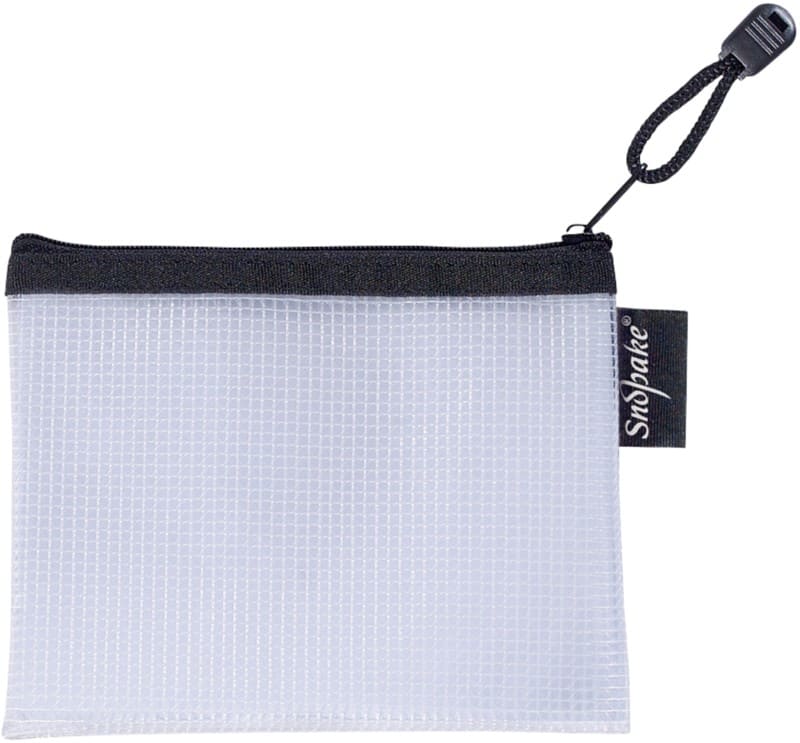 Snopake Zip Lock Bags Eva Mesh EVA (Ethylene-Vinyl Acetate) 15 (W)12 (H) cm Black, Transparent Pack of 3