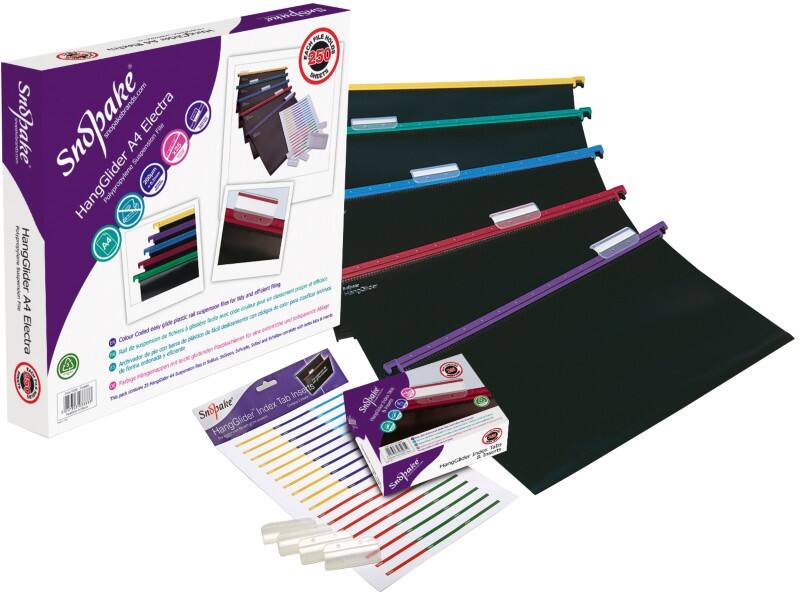 Snopake HangGlider Suspension Files 10296 A4 Assorted Pack of 25
