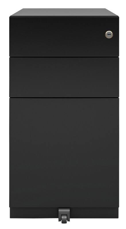 Bisley Pedestal with 3 Lockable Drawers Metal 300 x 565 x 565 mm Black