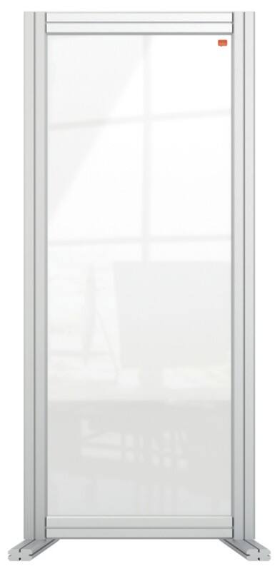 Nobo Premium Plus Protection Screen Aluminium, Plexiglass Acrylic 400 (W) x 400 (D) x 1,000 (H) mm Freestanding