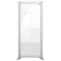 Nobo Freestanding Protection Screen Premium Plus 1000 x 400 x 400 mm Silver, Clear 1 Aluminium, Plexiglass Acrylic Modular System