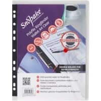 Snopake Document Wallets 12566 A4 Transparent Plastic 34 x 31 cm Pack of 5