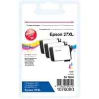 Office Depot Compatible Epson 27XL Ink Cartridge C13T27154012 Cyan, Magenta, Yellow Pack of 3 Multipack
