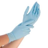 Click 2000 Disposable Gloves Powder Free Nitrile 50B Size L Blue Pack of 100