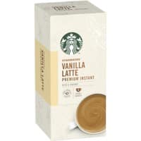 Starbucks Vanilla Latte Premium Instant Coffee Sachets Rich and Creamy 107.5g Pack of 5