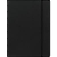 Filofax Notebook 115007 A5 Ruled Twin Wire Faux-leather Soft Cover Black 56 Pages