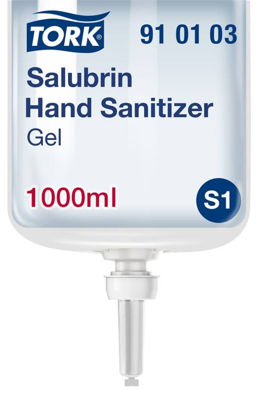 Tork Moisturising Hand Sanitiser Salubrin 1 L Pack of 6