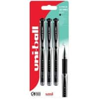 uni-ball Gel Impact UM-153S Rollerball Pen 0.6 mm Black Pack of 3