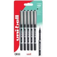 uni-ball Eye UB-150 Rollerball Pen 0.3 mm Black Pack of 5