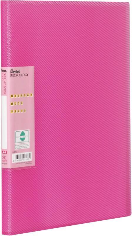 Pentel Presentation Folder DCF343P A4 Pink Polypropylene 23 x 2 x 31 cm