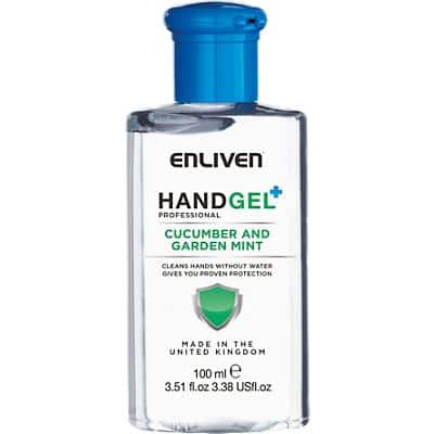 Enliven Hand Gel Cucumber & Garden Mint Transparent 502158 100 ml
