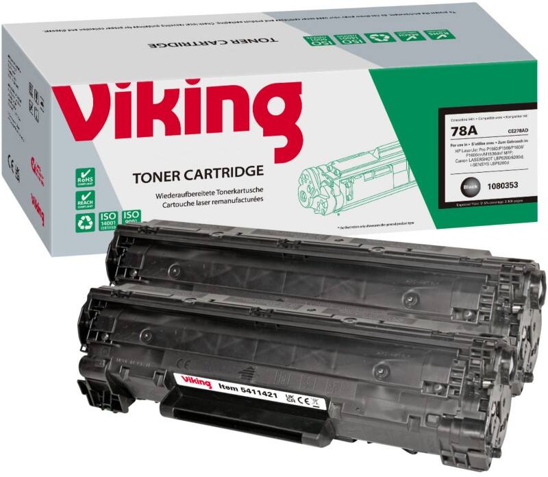 Viking 78A Compatible HP Toner Cartridge CE278AD Black