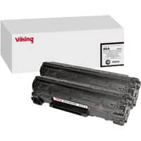 Compatible Viking HP 85A Toner Cartridge CE285AD Black Pack of 2 Duopack