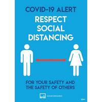 Avery COVID-19 Social Distancing Label 210 x 297 mm Blue 2 Labels