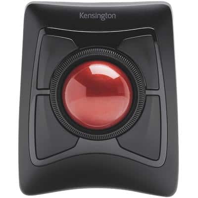 Kensington Expert Dual Wireless Ergonomic Trackball Mouse K72359WW Optical Scroll Ring For Right and Left-Handed Users Bluetooth/USB-A Nano Receiver Black