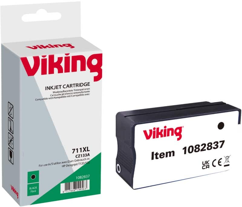 Viking 711 Compatible HP Ink Cartridge CZ133A Black