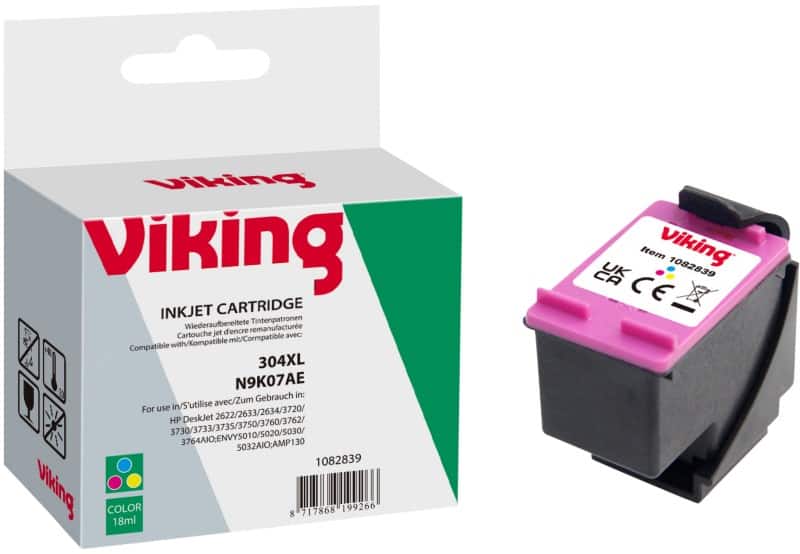 Viking 304XL Compatible HP Ink Cartridge N9K07AE Cyan, Magenta, Yellow