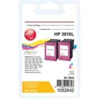 Office Depot Compatible HP 301XL Ink Cartridge J46AE Cyan, Magenta, Yellow Pack of 2 Duopack