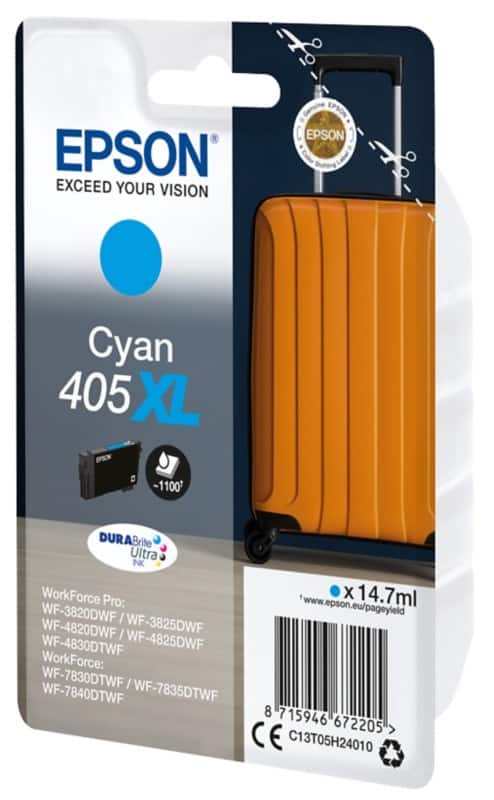 Epson 405XL Original Ink Cartridge C13T05H240 Cyan