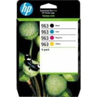 HP 963 Original Ink Cartridge 6ZC70AE Black, Cyan, Magenta, Yellow Pack of 4 Multipack