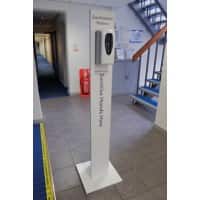 SLINGSBY Hand Sanitiser Dispenser Automatic Aluminium, Plastic White