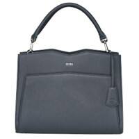 SOCHA Laptop Bag Diamond Shoulder 14 Inch Leather Grey 39 x 12 x 29 cm