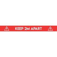 AVERY COVID-19 Social Distance Floor Sticker COVFSR1000 1,000 x 140 mm Red 2 Labels