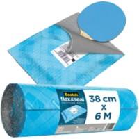 Scotch Flex and Seal Shipping Roll Blue 380mm x 6m, Easy Packaging Alternative to Postage Bags