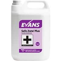 Evans Vanodine Virucidal Disinfectant Safe Zone Plus No Perfumes 5L