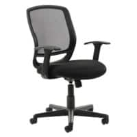 Dynamic Basic Tilt Task Operator Chair Fixed Armrest Mave Mesh Black Medium Back