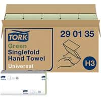 Tork Hand Towels H3 V-fold Green 1 Ply 290135 Pack of 20 of 200 Sheets