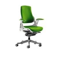 Dynamic Synchro Tilt Task Operator Chair Height Adjustable Arms Flex White Frame Without Headrest High Back