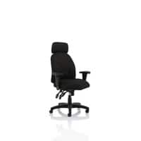 dynamic Operator Chair Basic Tilt Fabric Height-Adjustable Armrest Height-adjustable Seat Black 120 kg Jet 720 x 700 x 1,180 mm