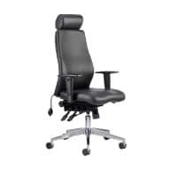 Dynamic Posture Chair Height Adjustable Arms Onyx With Headrest High Back