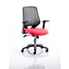 Dynamic Tilt & Lock Task Operator Chair Folding Arms Relay Silver Back, Bergamot Cherry Seat Without Headrest Medium Back