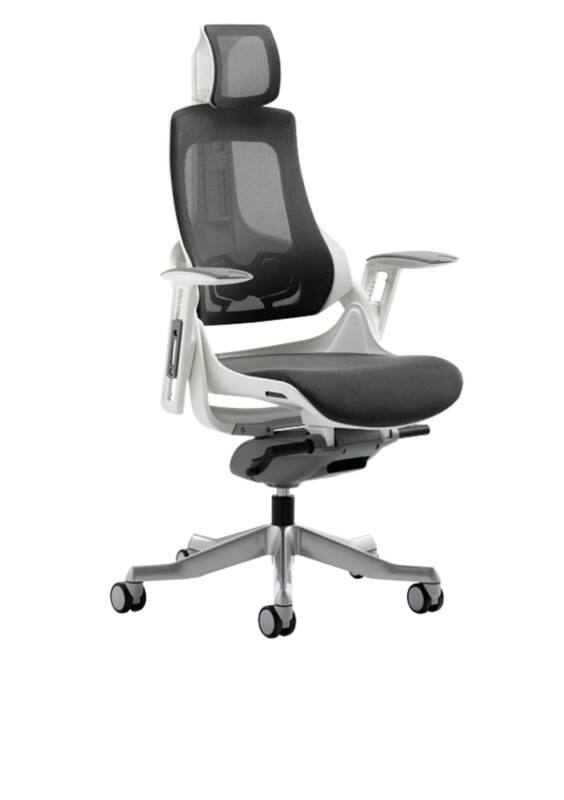 dynamic Zure Executive Chair Synchro Tilt Mesh Fabric Height-Adjustable Armrest Grey 135 kg Zure 690 x 700 x 1,225 mm