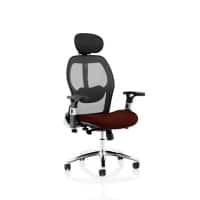 dynamic Sanderson II Executive Chair Basic Tilt Mesh Fabric Height-Adjustable Armrest Black, Red 120 kg Sanderson II 710 x 750 x 1,165 mm