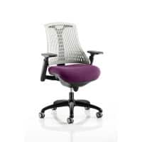 dynamic Flex Operator Chair Synchro Tilt Fabric Height-Adjustable Armrest Purple 110 kg Flex 690 x 680 x 945 mm