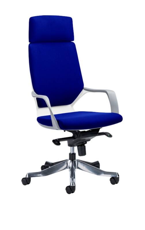 dynamic Xenon Executive Chair Basic Tilt Fabric Fixed Armrest Blue 125 kg Portland 640 x 650 x 1,245 mm
